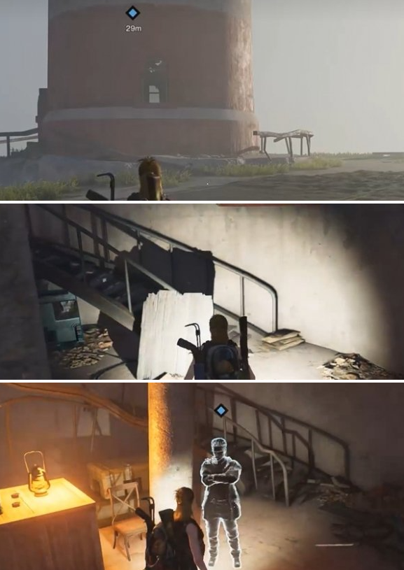 燈塔二樓對話場景