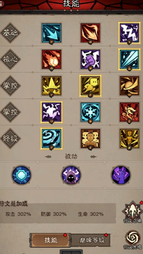 技能搭配示意圖