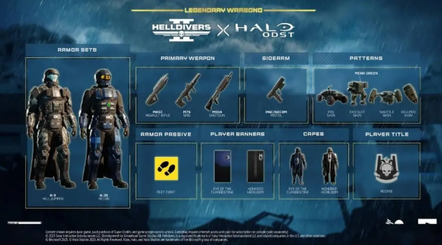 《絕地潛兵2》與《光環3：地獄傘兵》聯動債券上線-景澄手游網