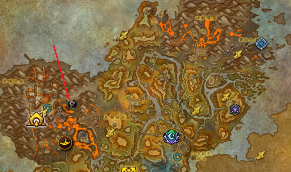 覺醒海岸-熔渣沼澤鉆探機位置