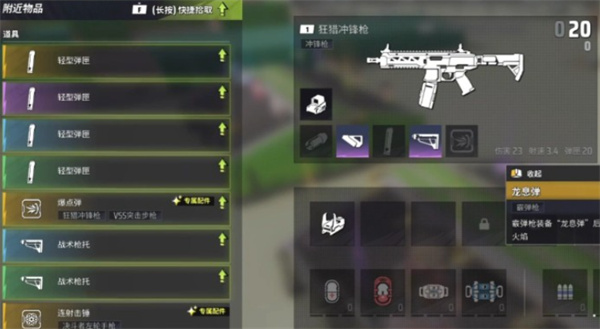 沖鋒槍配件示意圖