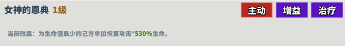 女神的恩典技能