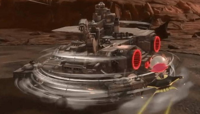 巨神旋轉(zhuǎn)攻擊躲避示意圖