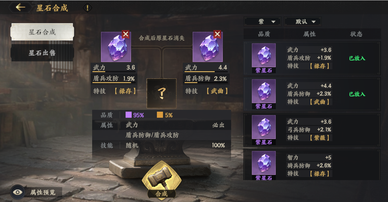 星石化合示意圖