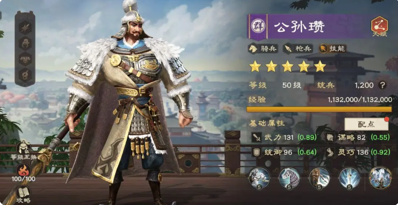 T2級武將示意圖