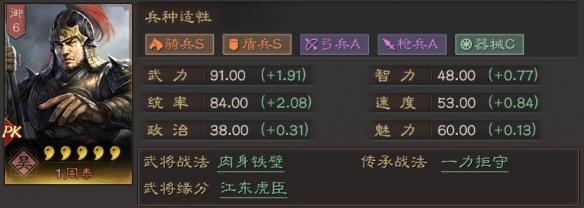 三國志戰略版太史慈凌統周泰咋玩?玩法介紹