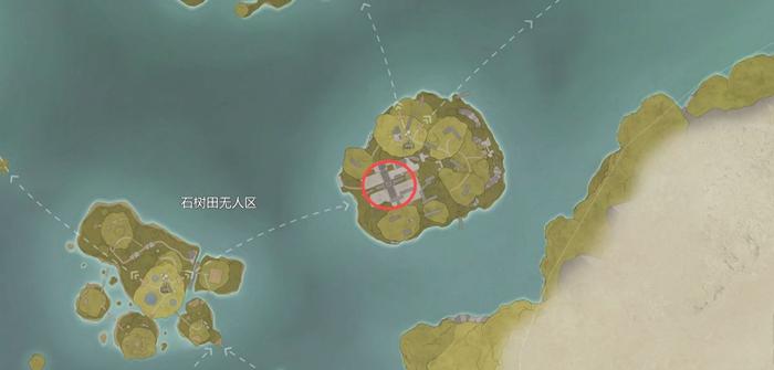 石樹(shù)田荒涼區(qū)域示意圖