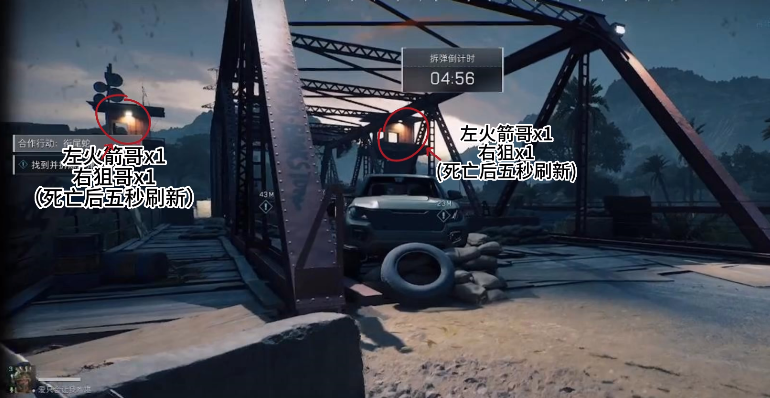 彈藥點位示意圖