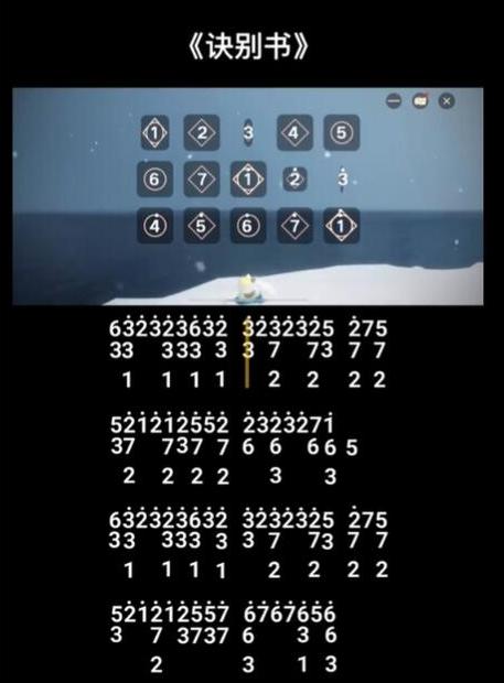 光遇決別書琴譜介紹及演奏指南