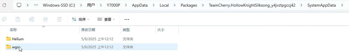 XGP container文件夾