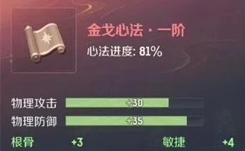 心法系統界面示意圖