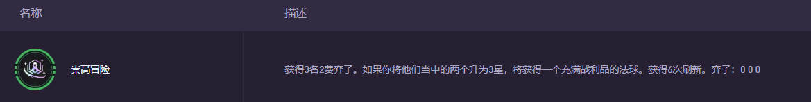 崇高冒險觸發(fā)條件