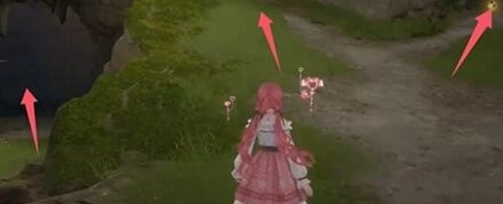 洞窟路徑示意圖