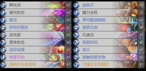 一般污手獵卡組示意圖