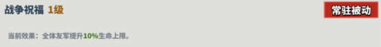 戰爭祝福技能