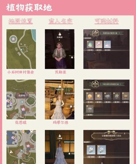 植物材料示意圖