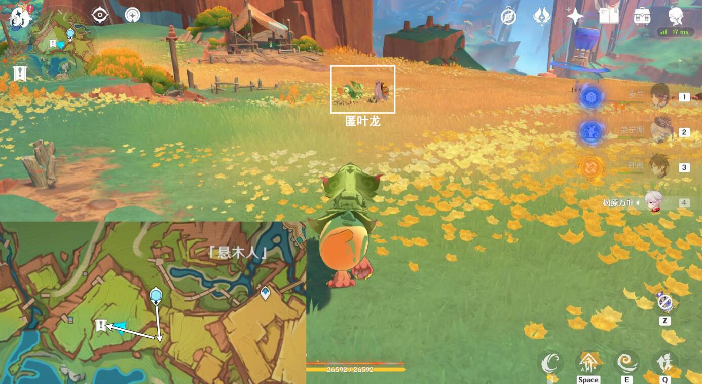 匿葉龍戰斗場景