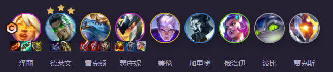 堡壘澤麗陣容圖