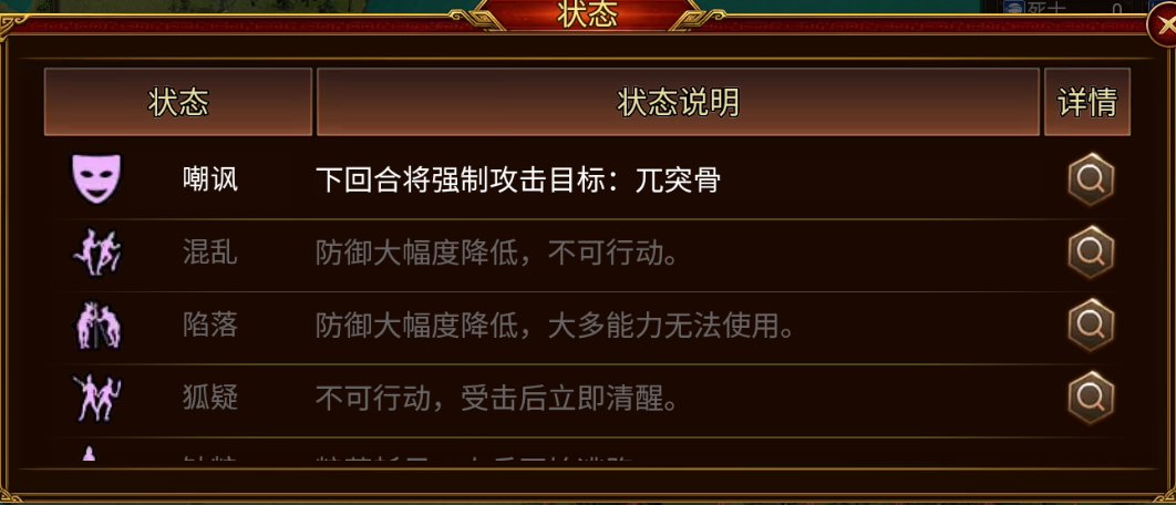 嘲諷狀態示意圖