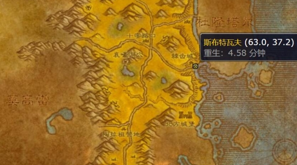 棘齒城位置示意圖