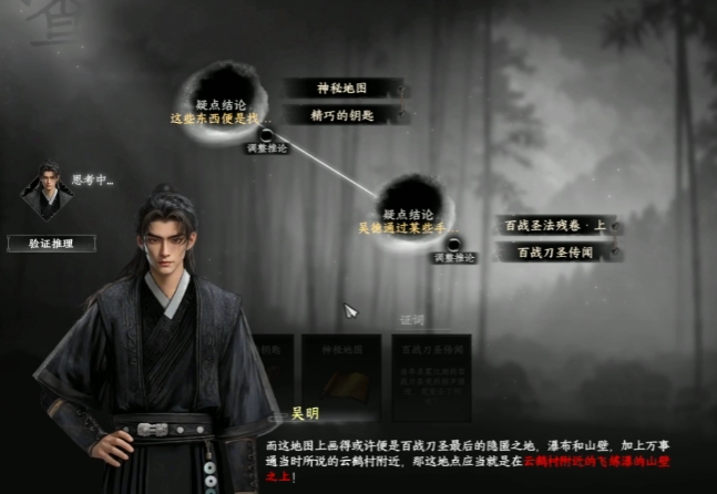 起始線索示意圖