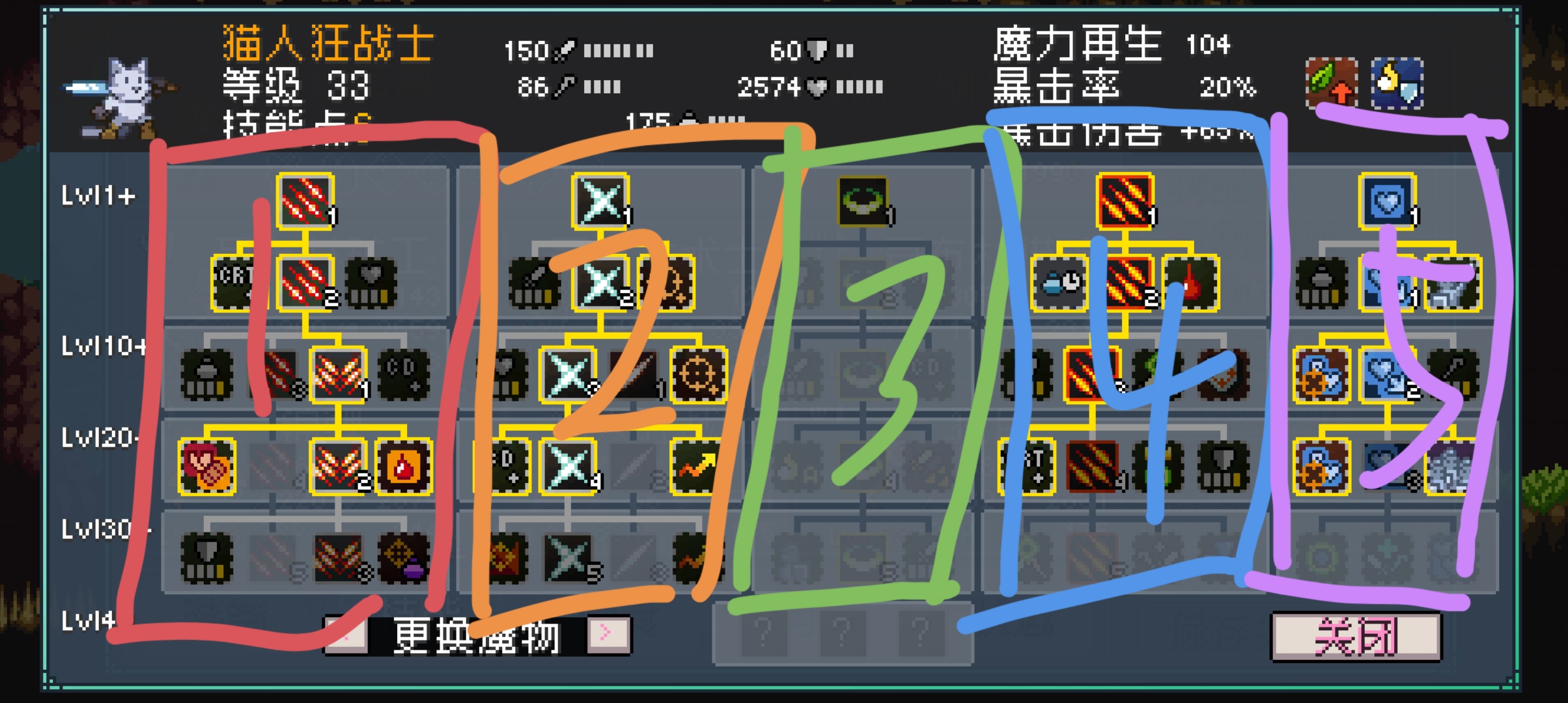 技能頁示例