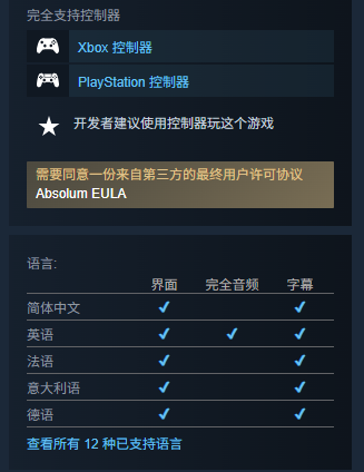 語言設置與手柄推薦