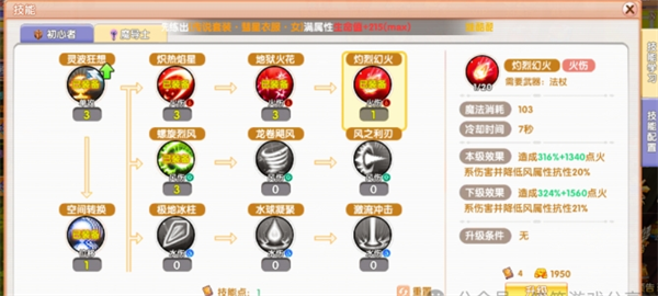 技能關聯示意圖