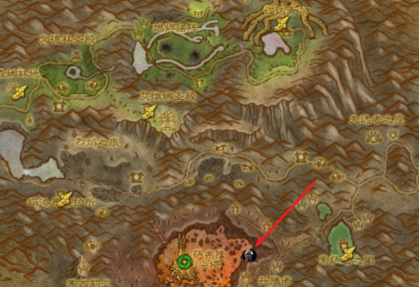 海加爾山-薩弗隆尖塔鉆探機位置