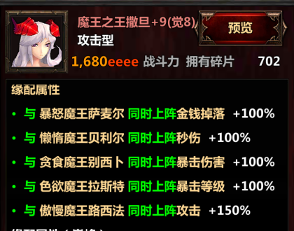 陣容搭配示意圖