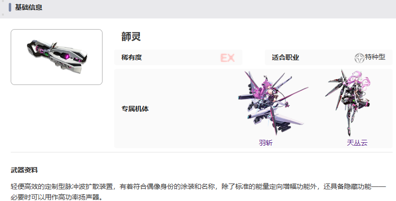 超次元閃光武器外觀