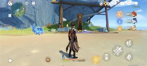 藍(lán)色木箱位置