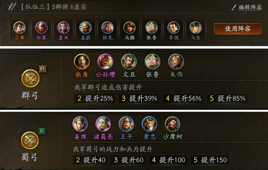 陣容克制關系