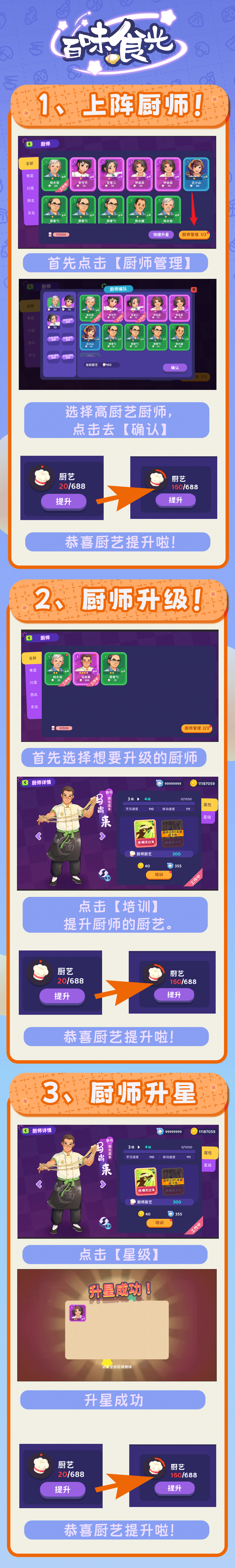 廚藝提升界面