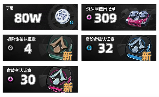 突破素材界面