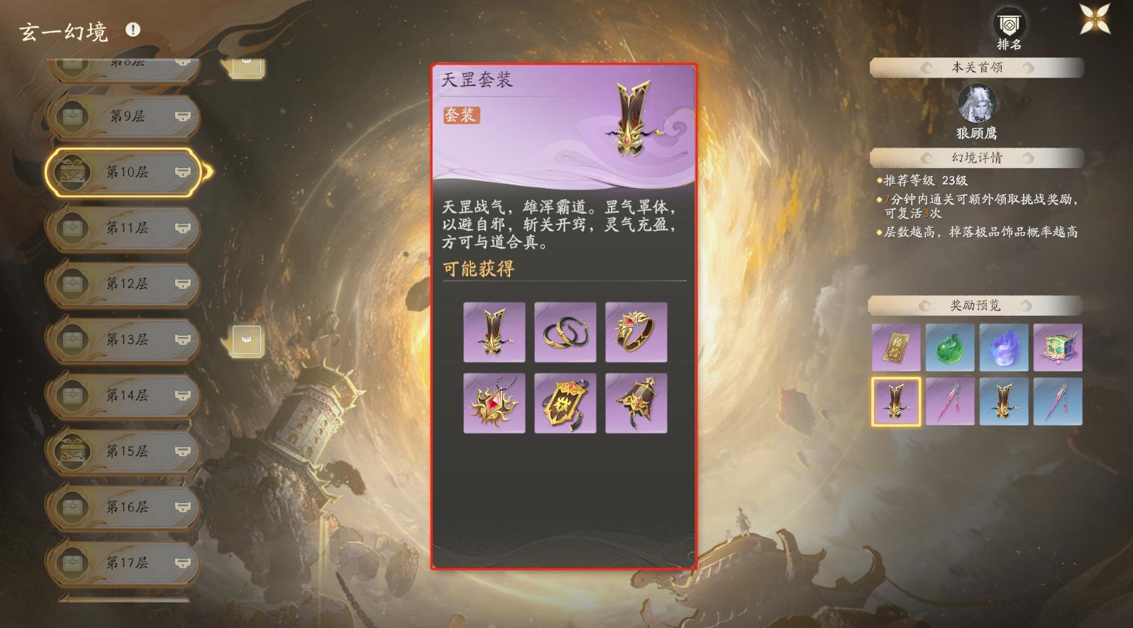 套裝效果