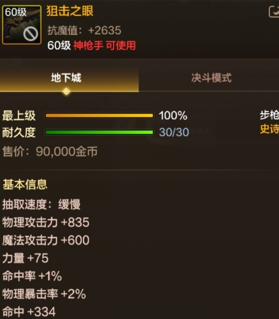 狙擊之眼武器展示