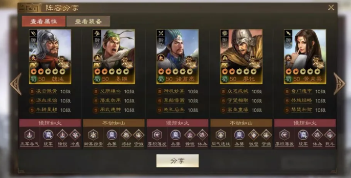 北伐魏延陣容