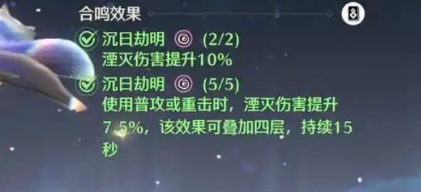 沉日劫明五件套示意圖