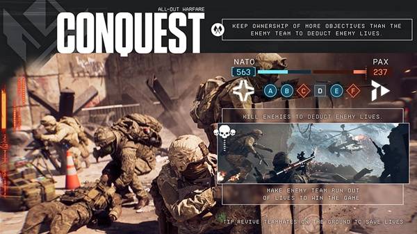 征服模式示意圖