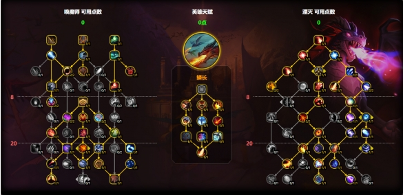 大秘境鱗長天賦加點示意圖