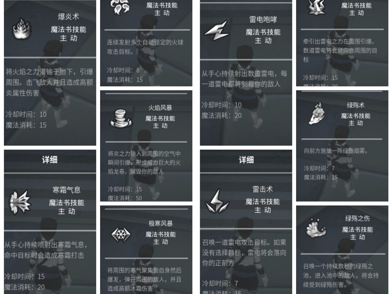 魔法書職業配置