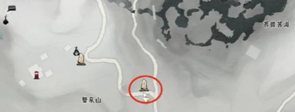 碧泉山石碑位置示意圖