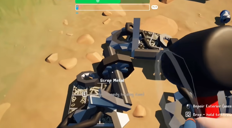 撿零件修理過程