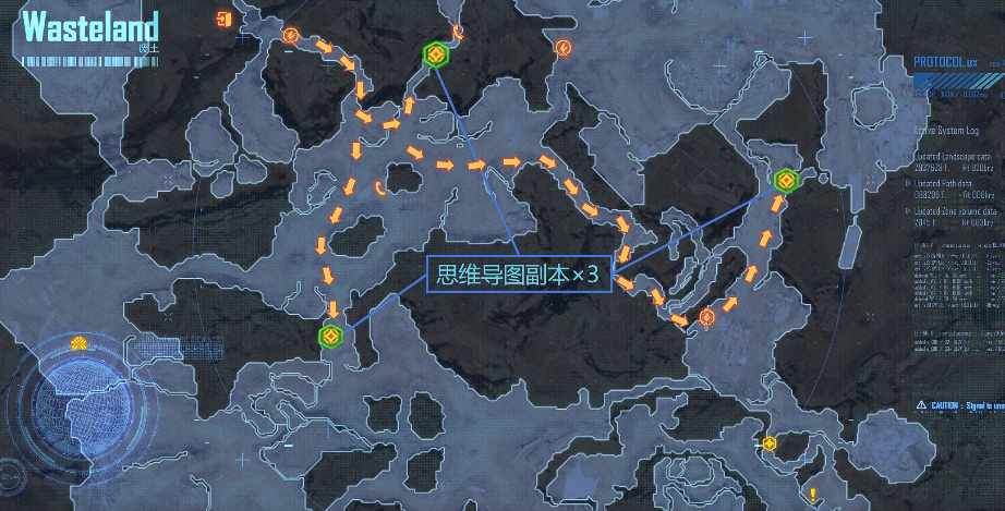 敵人分布示意圖