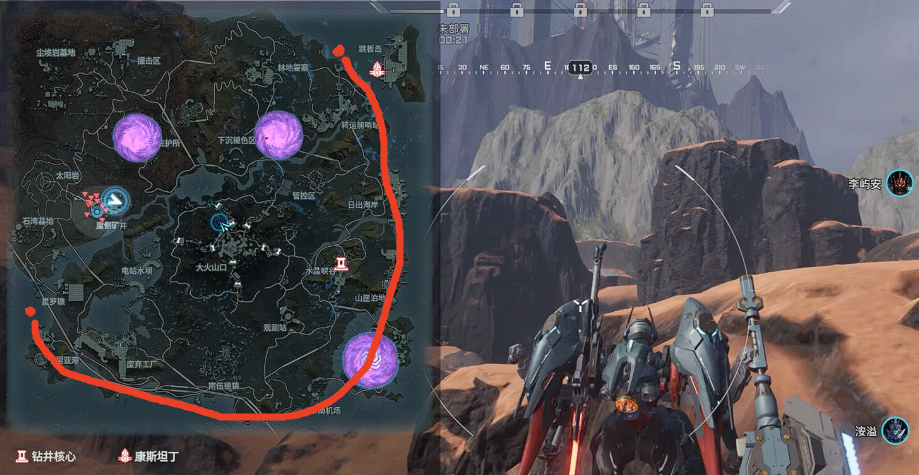 點位分布示意圖