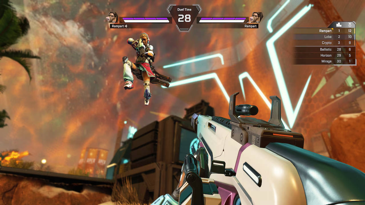 決斗模式示意圖