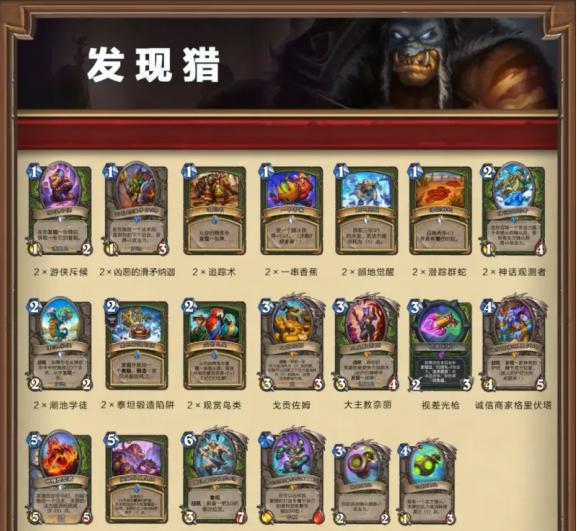 發(fā)現(xiàn)獵卡組示意圖