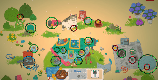 金幣分布示意圖