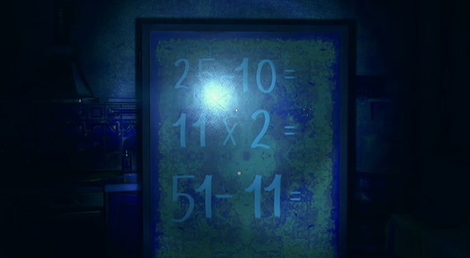 白板顯示數學題